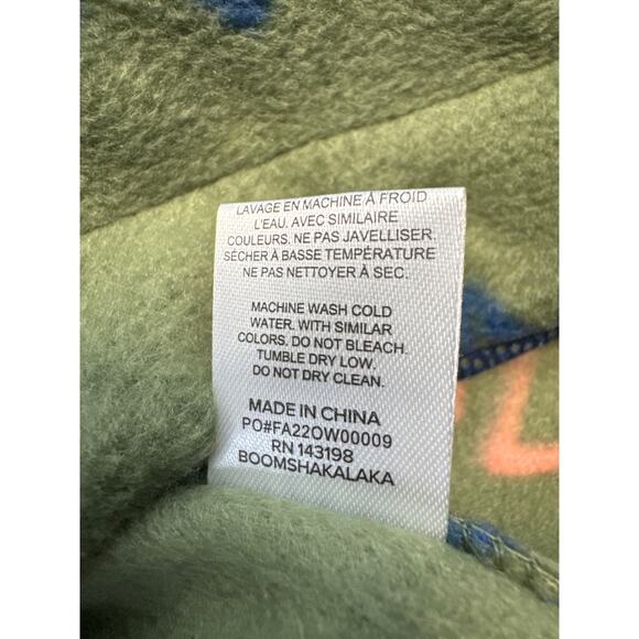 Chubbies “Naturalist” 1/4 zip Green Fleece Pullover men sz M - Picture 9 of 9